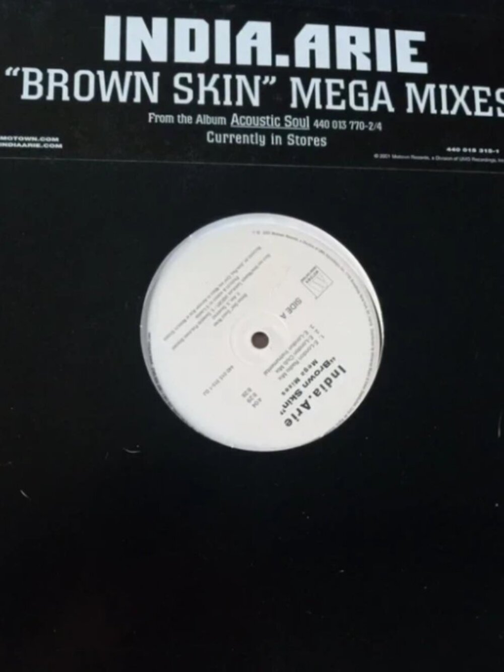 India Arie - Brown Skin Mega Mixes Promo Vinyl Single Record New Never Played